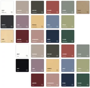 Farger bibliotekmøbler